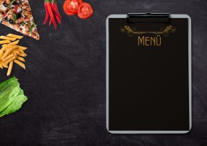 A food menu for a food delivery service which is one of the best business ideas.