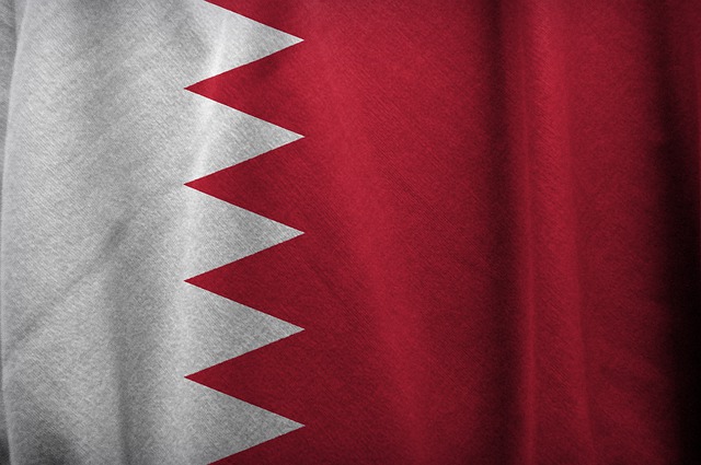 A flag of Bahrain.