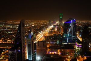 Riyadh view during the night.