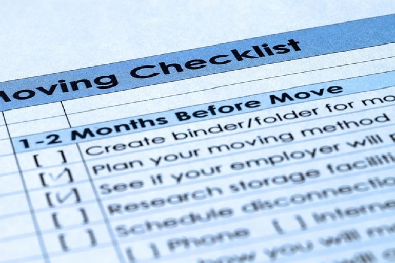 A moving checklist as something you'll need when getting ready for your Massachusetts to New York family relocation.